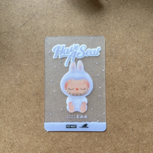 Have a Seat Labubu Zizi Plush Keychain from Pop Mart with Box and Card - Picture 6 of 10